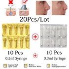 Одноразовый стерильный шприц 0,3 мл, гиалуроновая ручка, наполнитель для губ, подъемная ампульная головка для пистолета с гиалуроновой кислотой, атомайзер против морщин
