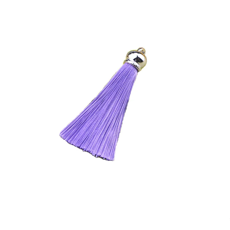 

100Pc/bag 8cm Sliver Polyester tassel