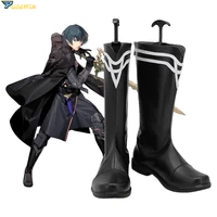 fire emblem male byleth black cosplay shoes custom made boots