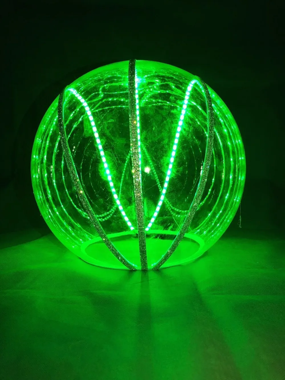 

Светодиодный шлем rgb изменяющий цвет led светящаяся шляпа сценическое Шоу DJ DS освесветильник для вечеринок