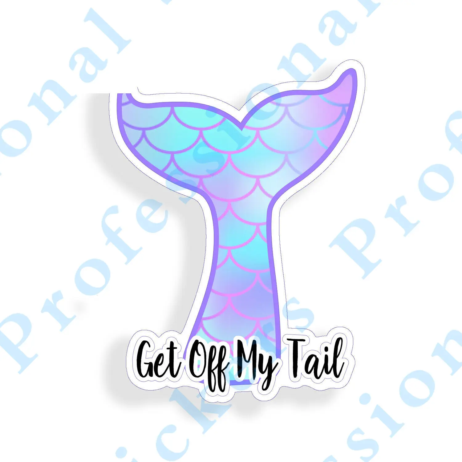 

Interesting 5" Get Off My Tail Mermaid Car Stickers Laptop Cup Car Vehicle Window Car Body Car Stickers Motorcycle Vinyl