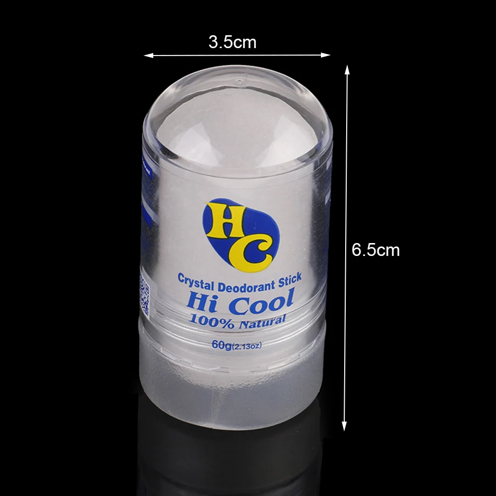 60g Natural Crystal Deodorant Alum Stick Body Odor Remover Antiperspirant Deodorant Stick Underarm Removal For Men Women images - 6