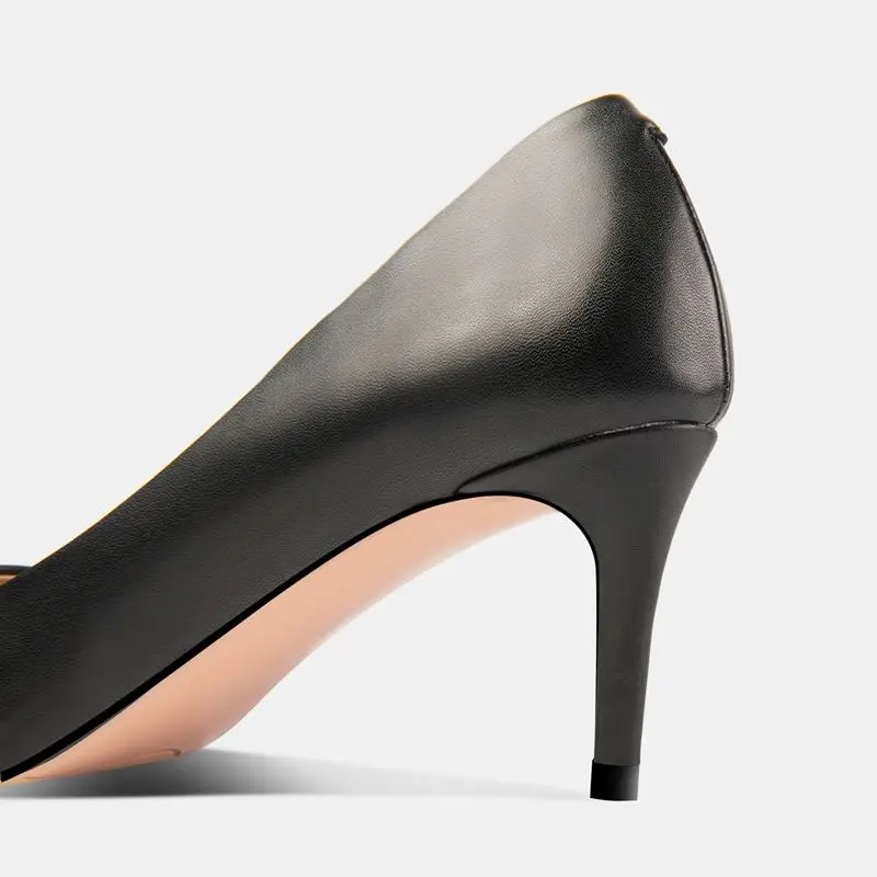 

ALLBITEFO high quality genuine leather sexy high heels office ladies shoes thin heels women shoes autumn women high heel shoes