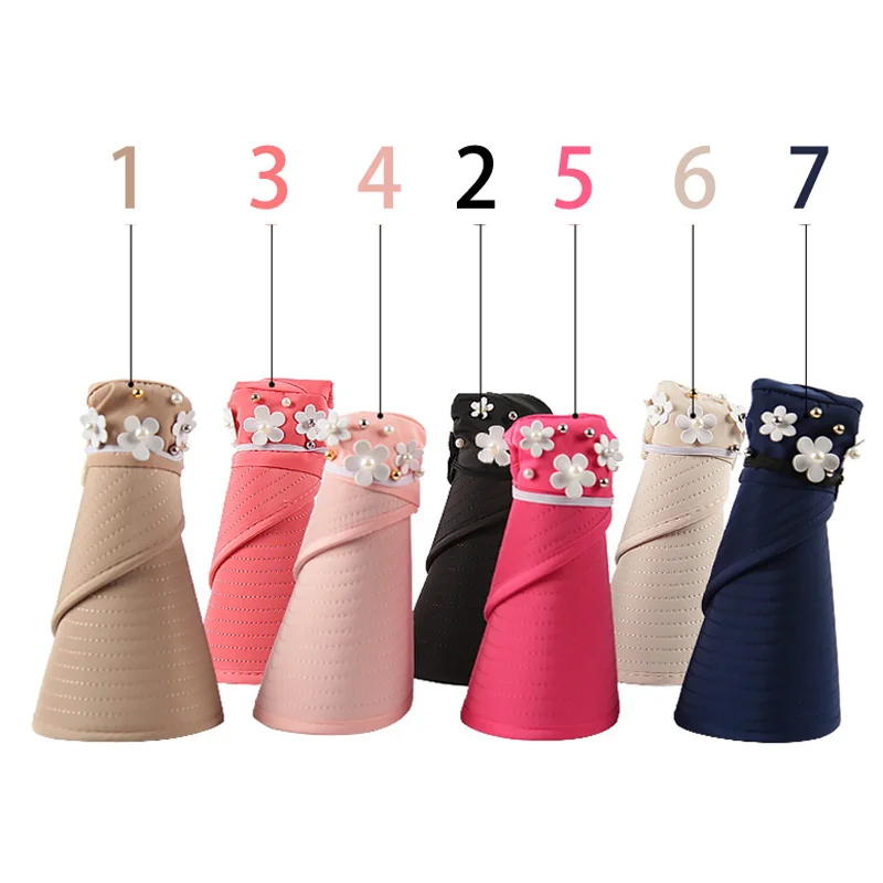 

Sombreros de Sol de lona para mujer, sombrero de playa con tapa de proteccion UV, visores ajustables de Velcro, pesca, Panama