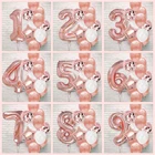 Латексные воздушные шары в виде цифр, 12 шт.компл., украшение для дня рождения, для девочек и мальчиков 1, 2, 3, 4, 5, 6, 7, 8, 9 лет