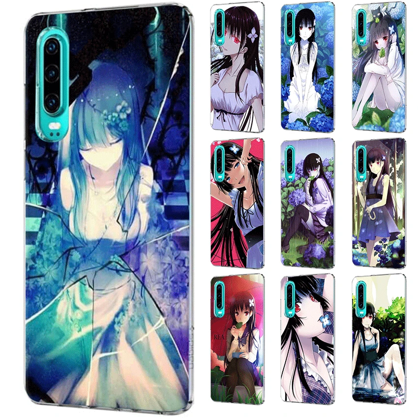 Женский чехол для Huawei P30 P20 P10 P9 P8 P Sart Z Lite Pro Жесткий Чехол Sankarea незакрашенная