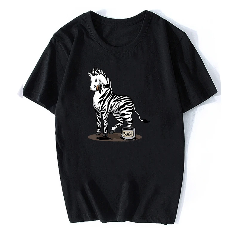 

Anime Cartoon Cool Design Men Tee Shirt Men T-shirt Unisex Homme Summer Horse Printing Tops Short Sleeve Lycra Vintage Style