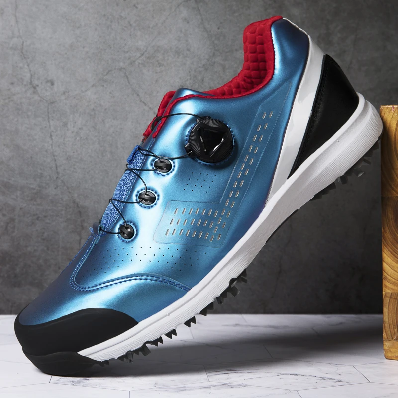 

New Arrival Mens Golf Shoes Brand Gym Sneakers for Men Quick Lacing Golf Trainers Man Pro Leather Golf Shoes Men Athletic Shoe