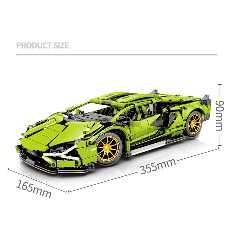 

Technic MOC RC Super Sports Car Fits legoINGlys Technic Car Remote Control Racing Vehicle Building Blocks Racer Bricks Toys