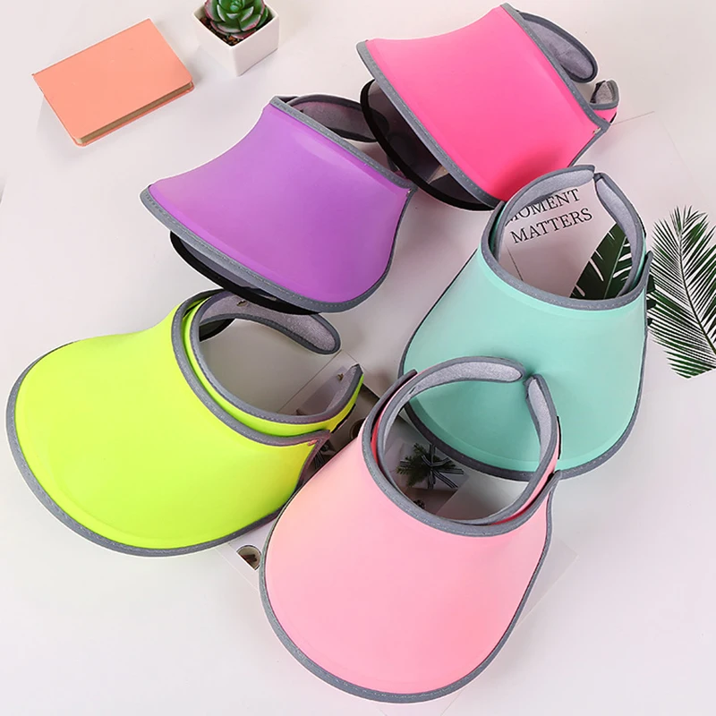 

High Quality Sun Visor Cap Double-layer Topless Sun UV Protection Women Hat for Outdoor Sports DOG88
