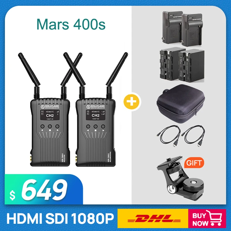 Новый HOLLYLAND mars 400S 400FT кабель передачи HDMI совместимый SDI 1080P для цифровой зеркальной