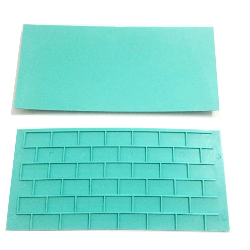 2 шт./компл. коры стены торта рельефная помадка кирпич деревянная форма для