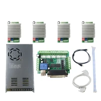 cnc system control system kit 1pcs5 axis breakout board 4silver driver 6600250w power