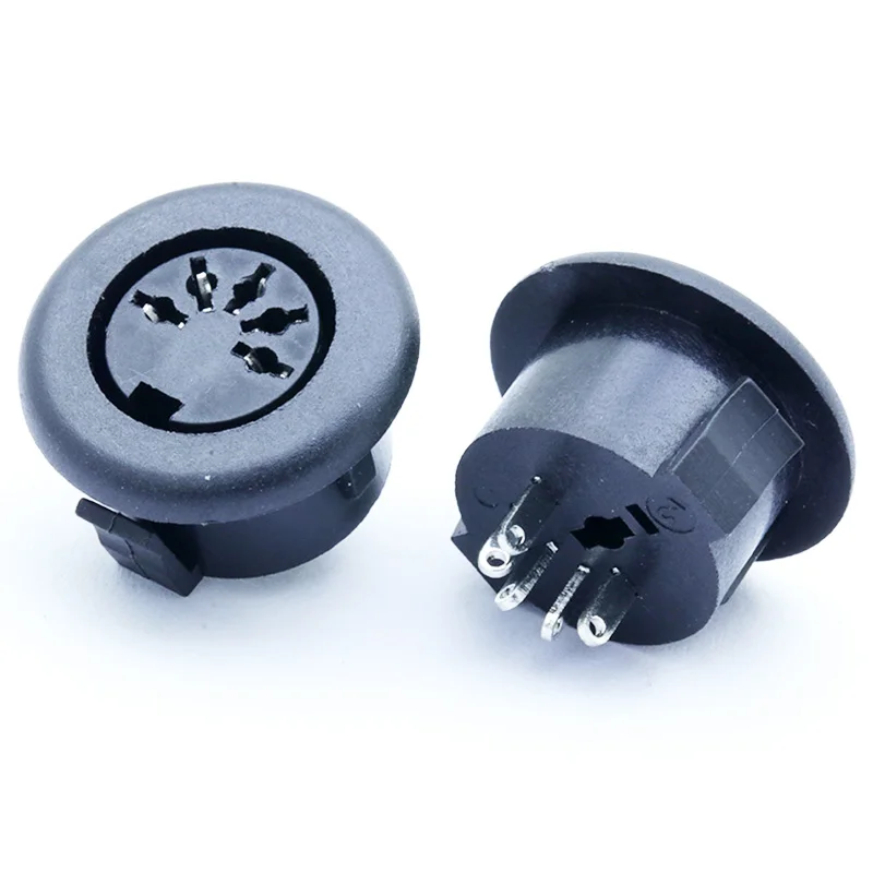 10 шт./лот 5 контактный разъем DIN паяльный Тип круглый полюсный терминал шасси S