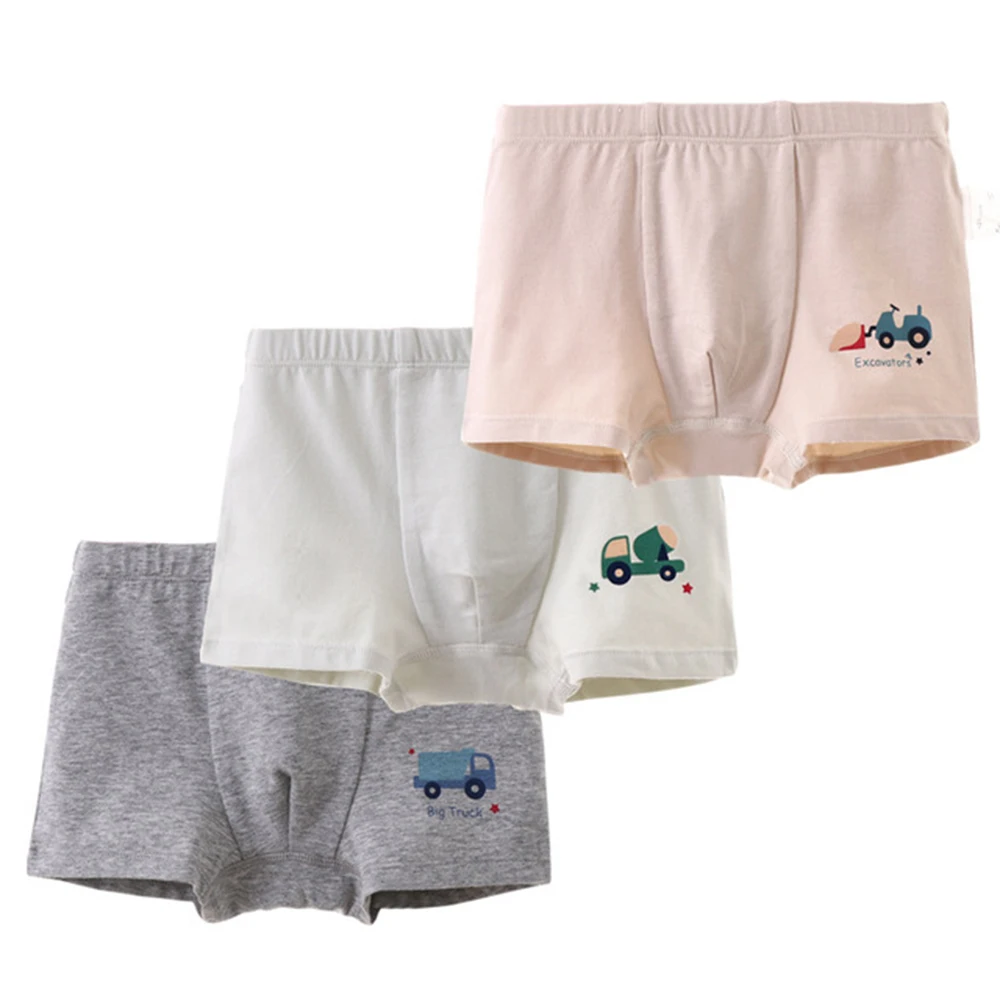 

Kids Underwear Cotton Panties Briefs Cartoon Boys Girls Short Boxer Children's Pants for 3pcs 0-14 Years Old
