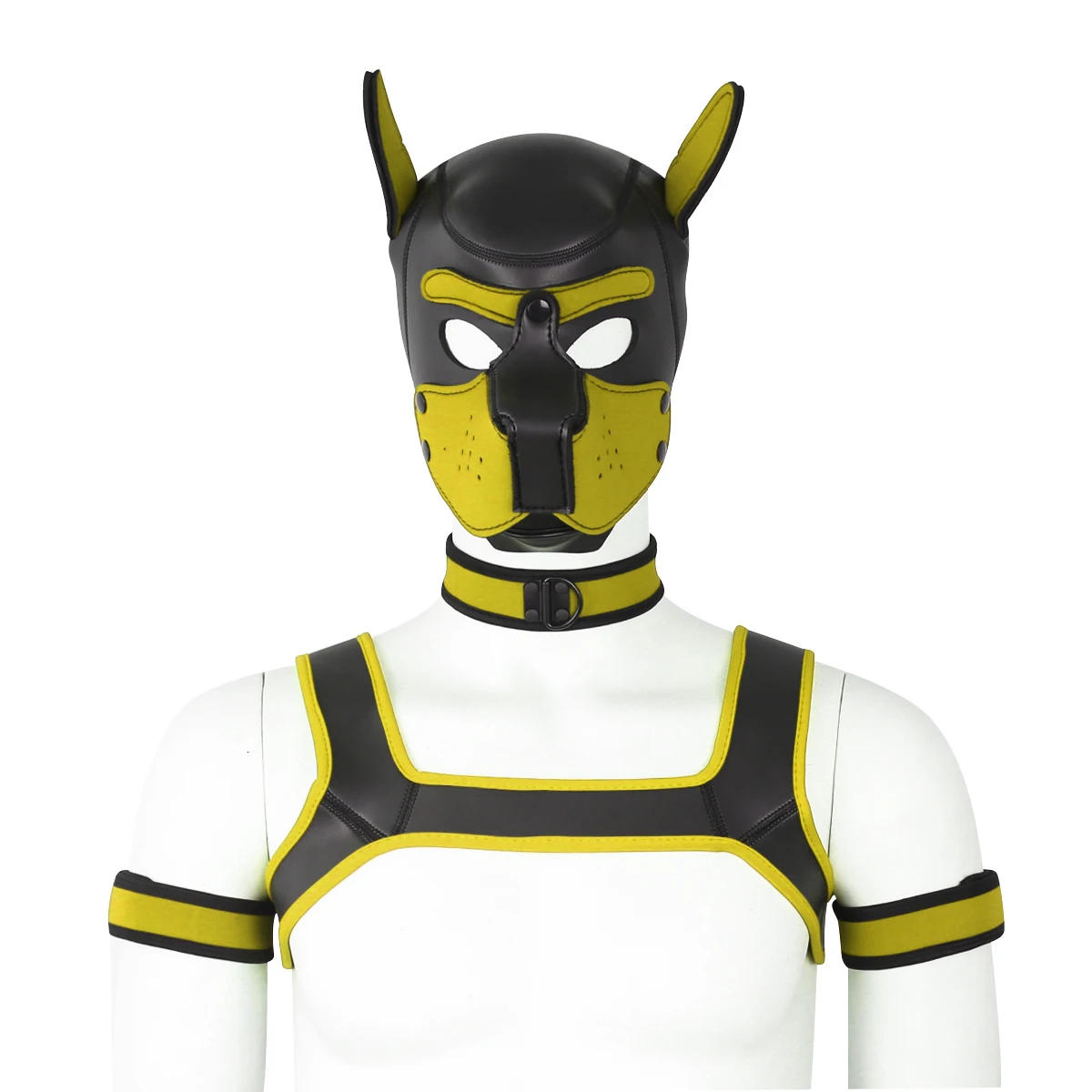 Puppy Play Dog Bondage Hood Mask Collar Armband Cosplay Fantasy Harness Bondage Sexy Set Adult Games Slave Pup Role Play Couples