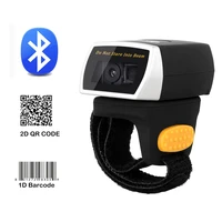 wearable mini bluetooth ring barcode scanner portable wireless 2d qr reader handheld bar code reader for android ios windows mac