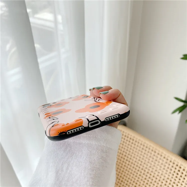 

INS Orange Flower Mobile Phone Shell iPhone XR Case iPhone 11 Phone Cases Phone Case