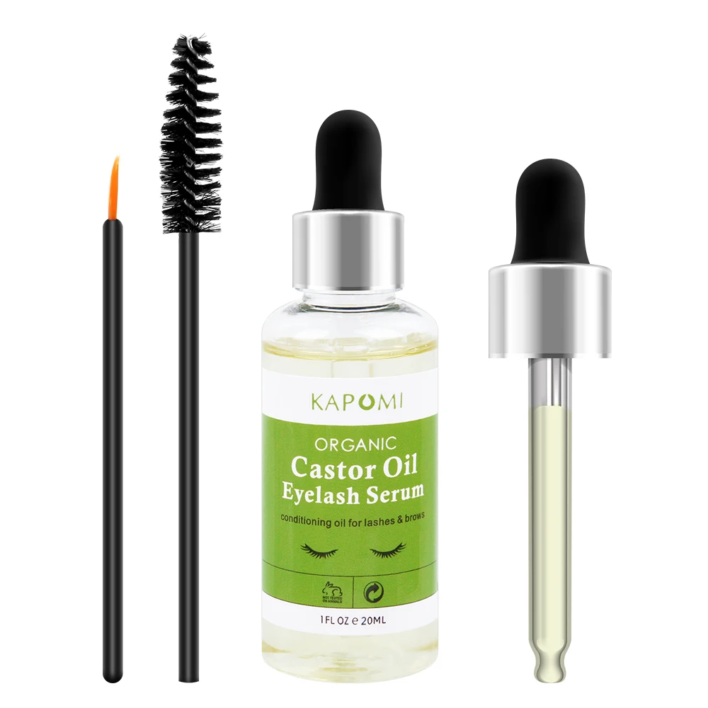 Natural Castor Oil Eyelashes Growth Essential Thick Longer Nourishing Enhancer Lash Eyebrow Hair Liquid Serum | Красота и здоровье