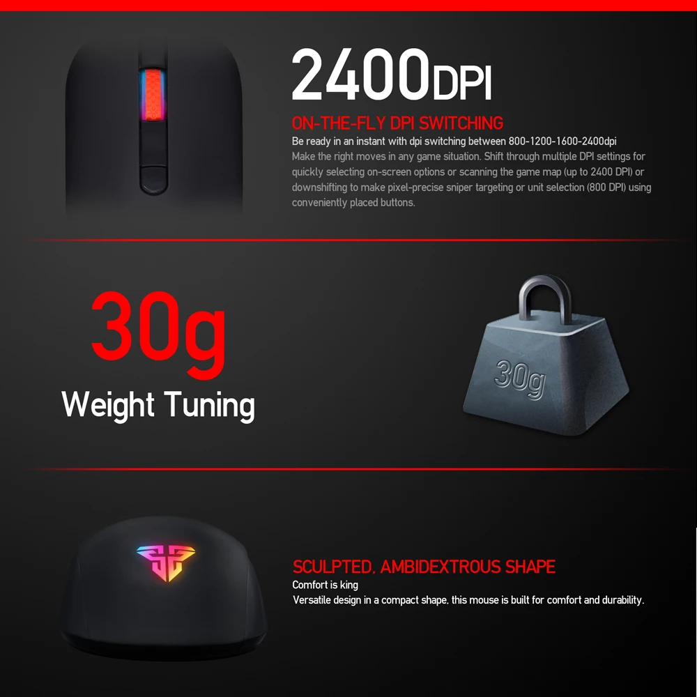 Мышь Компьютерная FANTECH G10 4800 DPI 4 кнопки|Мыши| |