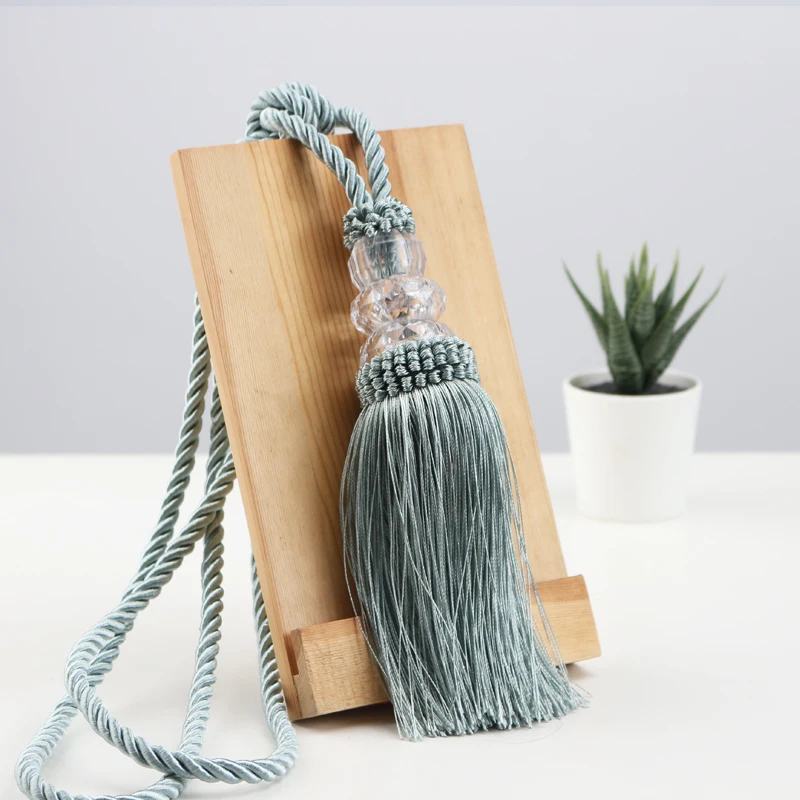 Gold Tassel Curtain Tieback - Decorative Curtains Holder Buckle Rope with Plastic Ball - 1 Piece - Accessory for Curtain Tie Backs - Bandage Rope image 5