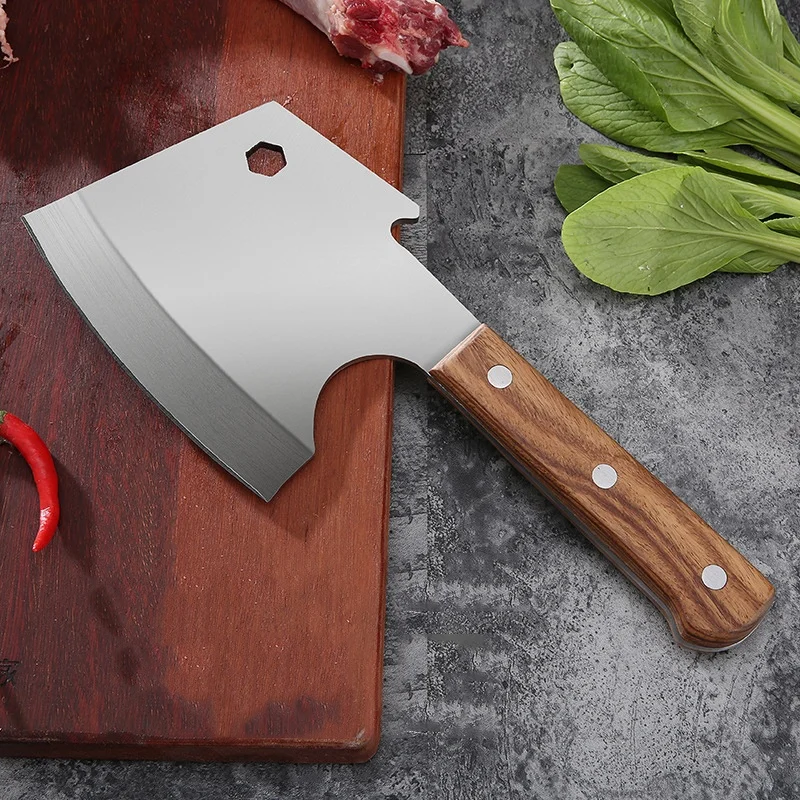 

Chopping Kitchen Knives 4Cr14 High Hardness Stainless Steel Bone Cuting Knife Fresh Stone Blade Bone Cutter Chopper Tools