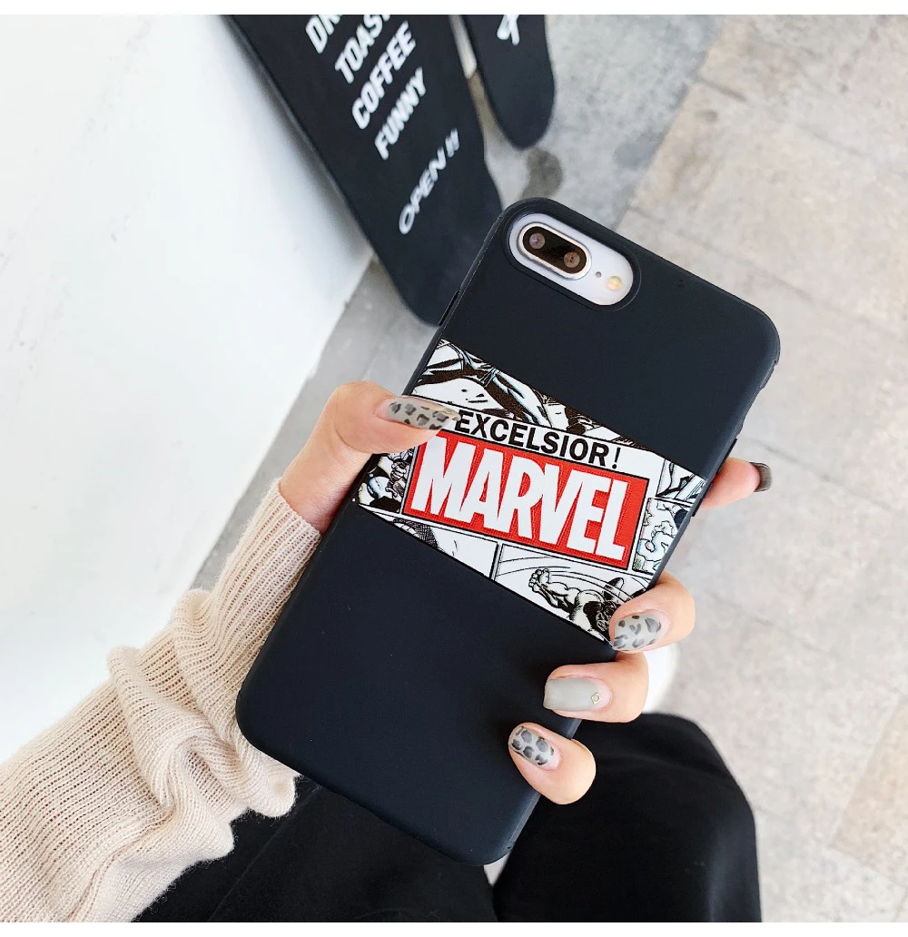 Для iPhone 11 Pro 7 8 6s Marvel hero Мстители чехол для телефона для iPhone 11 Pro Max X XS 6 6s 7 8 Plus Мягкий силиконовый чехол