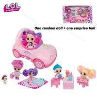 original lol surprise dolls pink lol ball dolls car toy cartoon cute surprises doll collection toys for girls birthday gifts