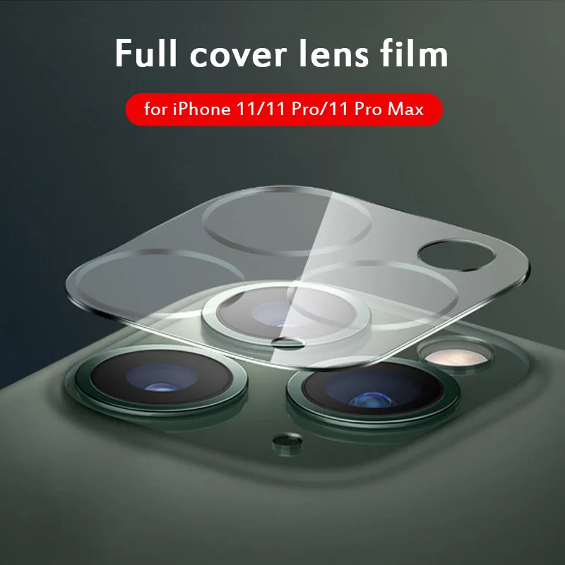 Для iPhone 11 Pro Max 3D объектив камеры полное покрытие Защитное прозрачное закаленное