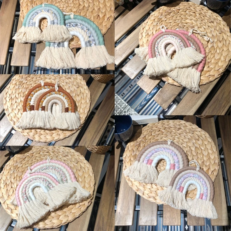 

Nordic Wall Hanging Ornament Rainbow Room Decoration Living Room Home Decor 23GB