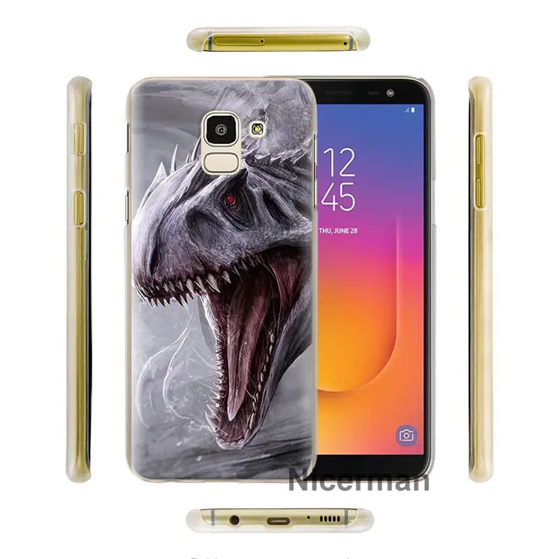 Динозавры юрского периода телефонные чехлы для samsung Galaxy A10 A20e A30 A40 A50 A60 A70 A80 A6 A8+ A7 A9 жесткий чехол из поликарбоната