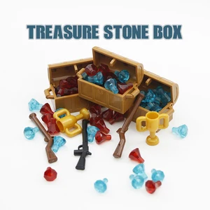 Аксессуары для города, детали, строительные блоки, сокровище, алмаз, драгоценный камень, ювелирные изделия кубики MOC, игрушки, совместимы с городскими друзьями