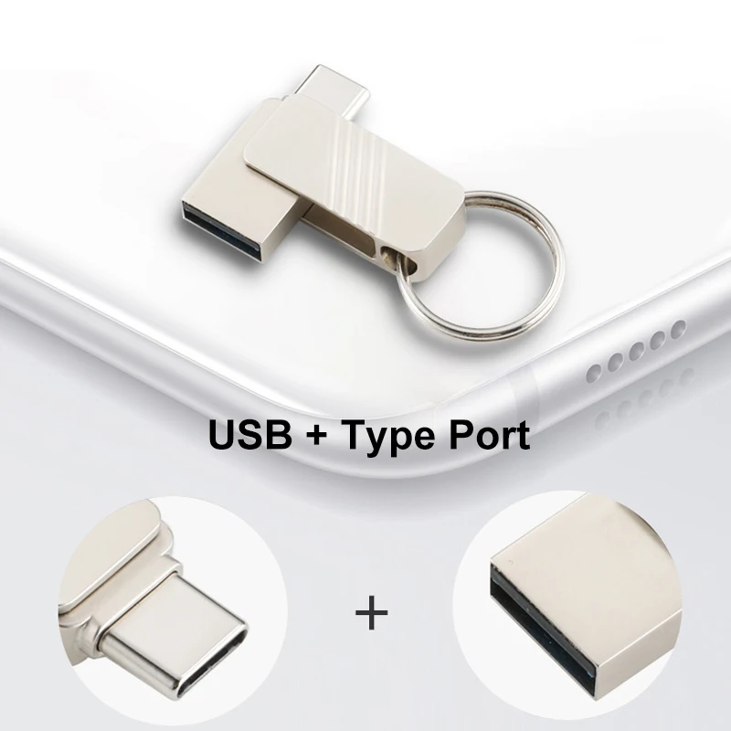 Loufuly usb-накопитель, Флэшка USB C флешки 3,0 16 ГБ 32 ГБ 64 ГБ 128 Гб Тип C флэш-накопитель для телефона Android