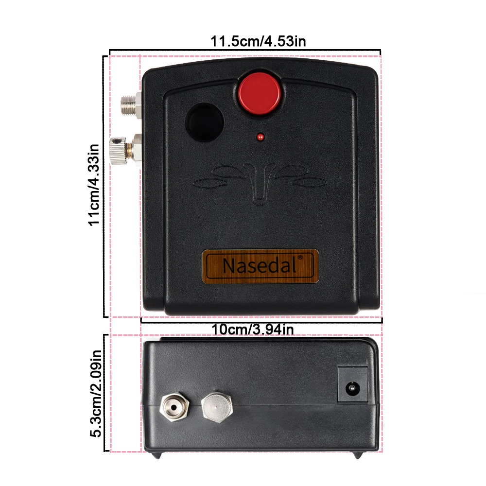 Аэрограф Двойного Действия Nasedal пистолет для украшения торта маникюра покраски