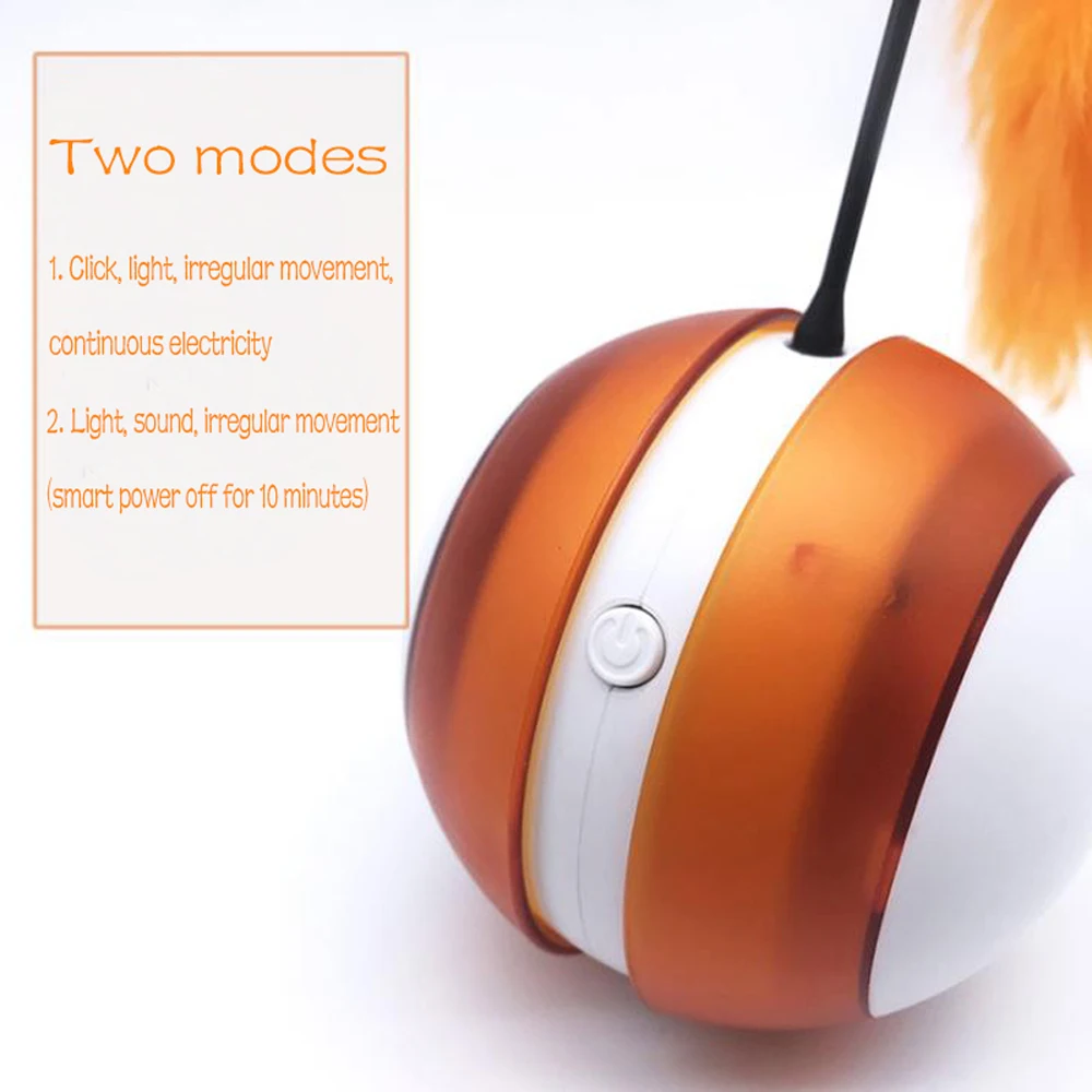 Забавная кошка электрическая игрушка стакан искусственный перо для питомца