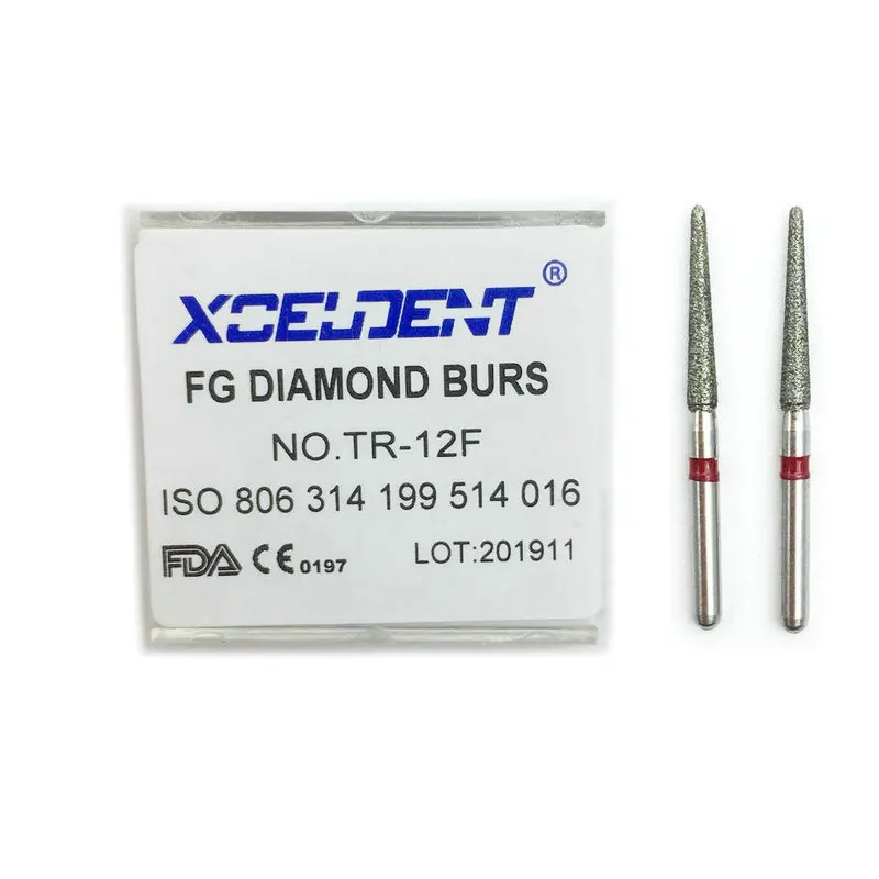 10 шт. Стоматологические алмазные ФГ высокоскоростные фрезы для полировки зубов