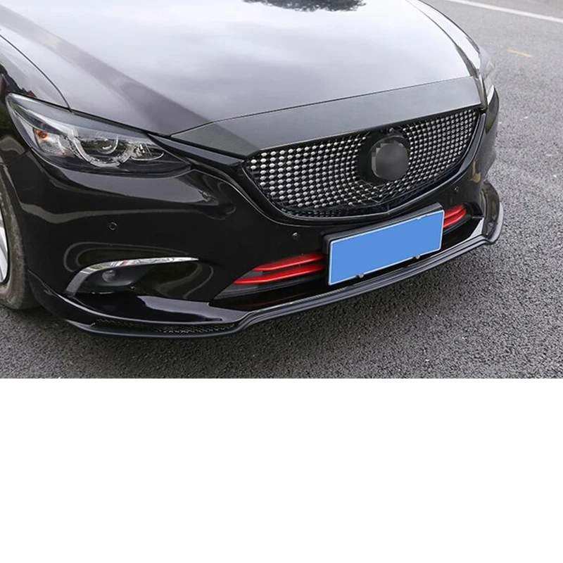 CEYUSOT для новой mazda 6 Автомобильная решетка отделка полосы 17 18 ABS Материал черный передний бампер полный грили крышка отделка мазда 6 M6 Wagon