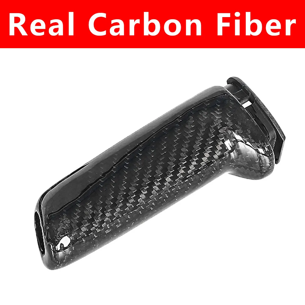 

Universal Accessories For BMW E46 E90 E92 E60 E39 F30 F34 F10 F20 Real Carbon Fiber Car Handbrake Grips Cover Interior Trim