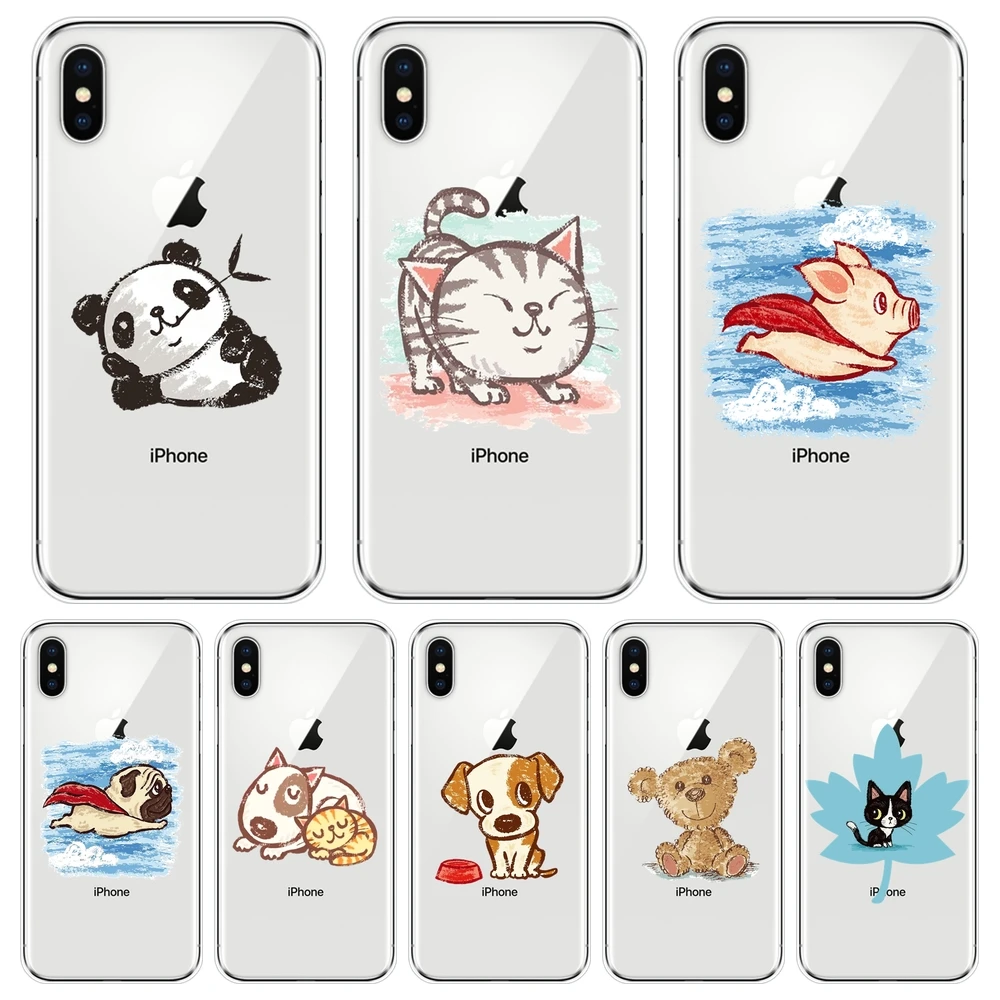 Чехол для Apple iPhone 6 S 7 8 X XR XS Max чехлы Plus силиконовая задняя крышка|Бамперы| |