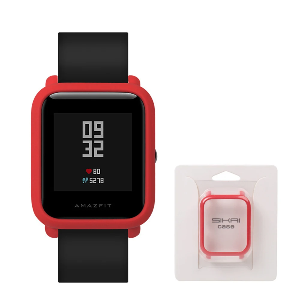 Защитный чехол для Xiaomi Amazfit Bip Youth Watch мягкий силиконовый Bit защитный бампер