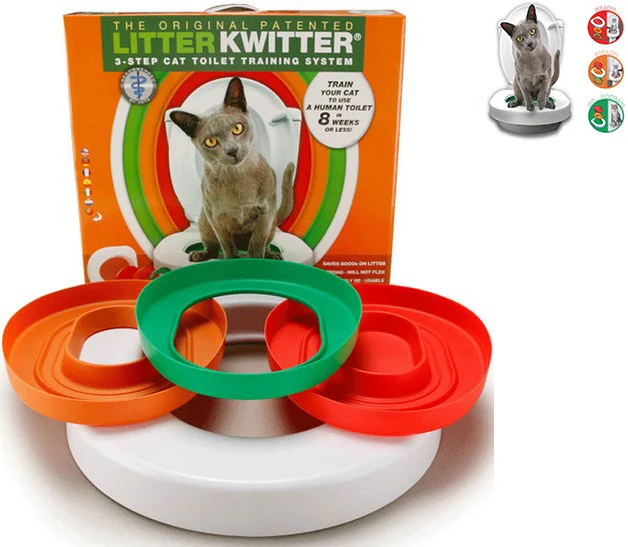 Профессиональная кошка обучение сиденье для унитаза Pet Box Kit поезд любовь чистые кошки использовать унитаз для людей легко узнать туалет коробка подарок