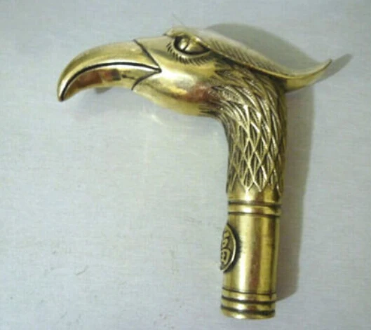 621&gt Коллекция Китайский старый ручной работы резные головы орла медная статуя