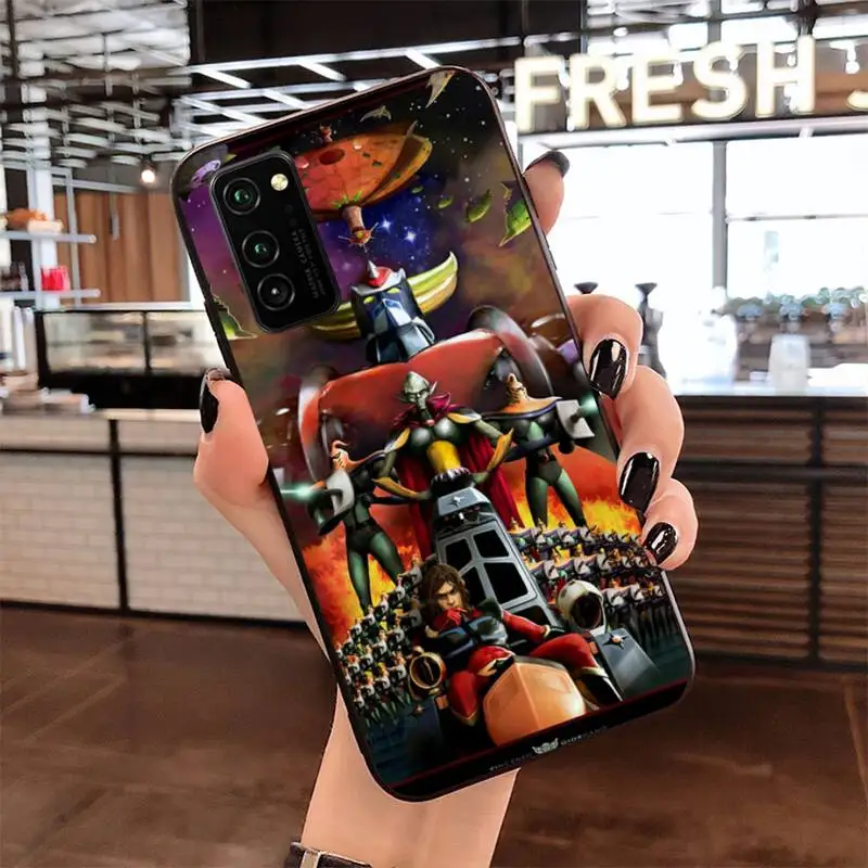 Черный мягкий чехол НЛО робот для телефона Samsung S20 plus Ultra S6 S7 edge S8 S9 S10 5G lite