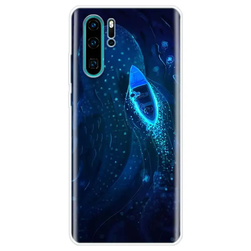 Ocean Whale Shark Swimming Phone Case For Huawei P Smart Z 2021 Y5 Y6 Y7 Y9 Honor 50 20 Pro 10i 9 Lite 9X 8A 8S 8X 7S 7X 7A Cove images - 6