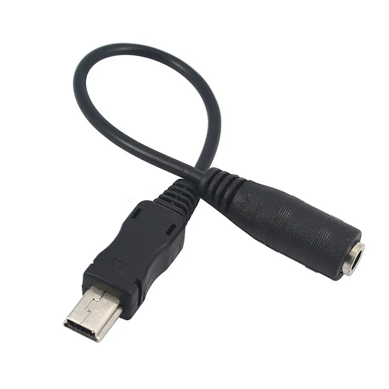Кабель адаптер с разъемом Папа 3 5 мм Mini USB Pin Male Female для наушников Aux Audio Adapter