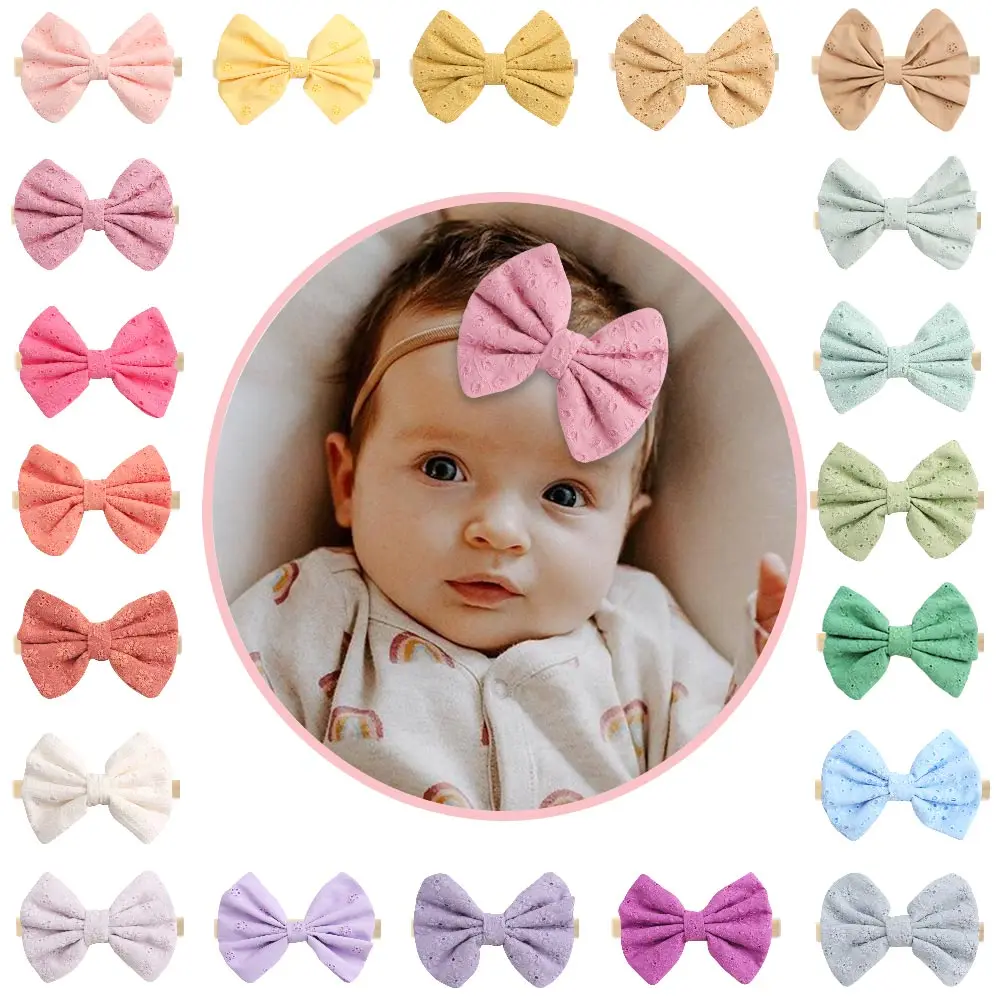 

Ободок для волос для новорожденных, большого размера, мягкая эластичная нейлоновая однотонная повязка на голову, Детские аксессуары для волос, Новинка