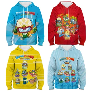 Детская толстовка с капюшоном 8, Мультяшные пуловеры kazoom для мальчиков и девочек, детская толстовка с капюшоном, уличная одежда в стиле Харадзюку, весна-зима