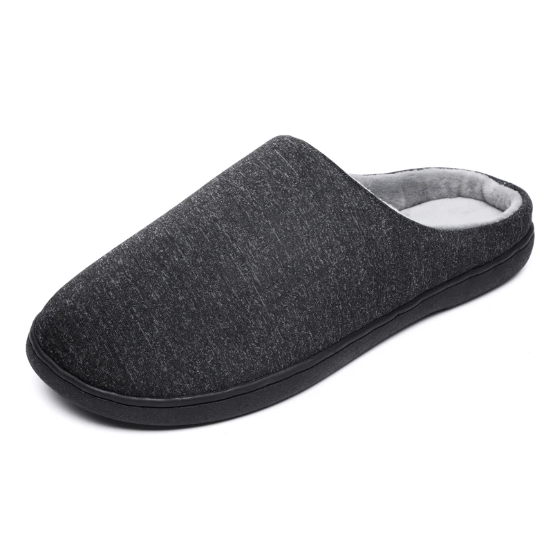 

XIZOU felt slippers Mens Home Slippers Winter Warm Shoes Casual Shoe Men Footwear Non-slip Slipper Comfort Plus Size 47