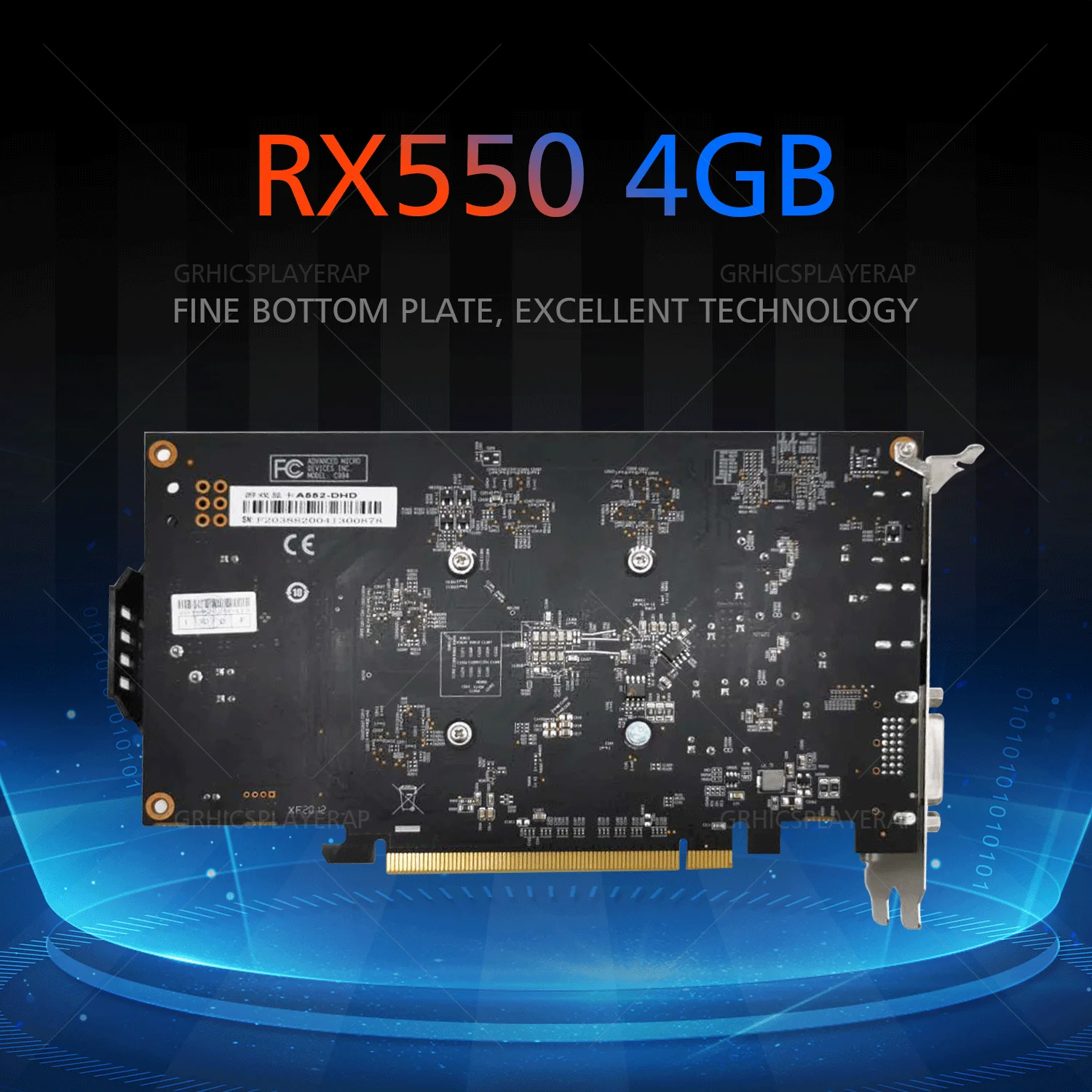 RX550 4GB Видео 4096MB графическая карта ПК компьютер для AMD ATI HDMI|Видеокарты| |