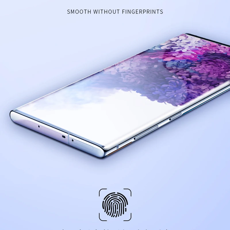 УФ закаленное стекло для Samsung Galaxy Note 9 8 S9 S8 S7 Edge 5D полное жидкое клеевое Защитное